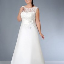 bateau-neck-v-back-lace-and-satin-plus-size-wedding-gown
